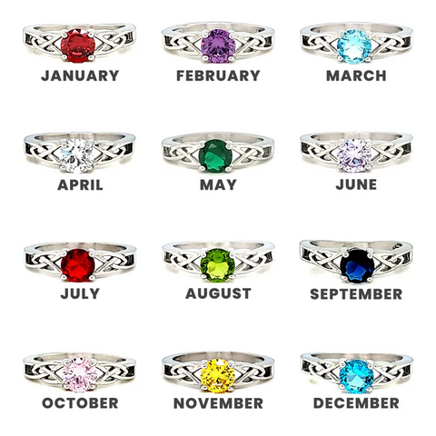 Celtic Trinity Ring with Cubic Zirconia