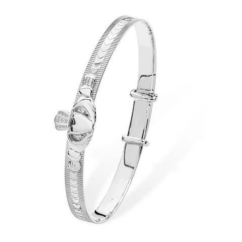 Claddagh Baby Hearts Bangle