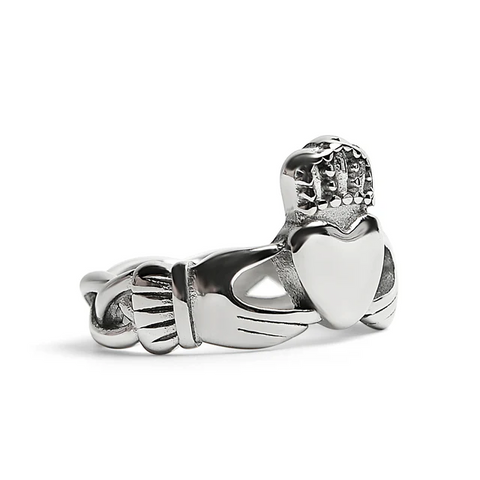 Celtic Claddagh Stainless Steel Ring