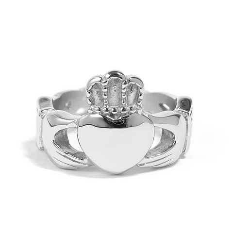 Celtic Claddagh Stainless Steel Ring