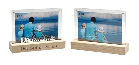 Dad and Me Dual View Photo Frame 4x6