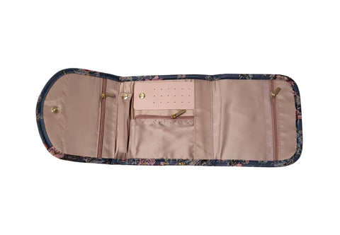 Vintage Floral Print Jewellery Travel Case