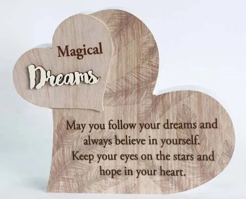 Dreams From My Heart Sentiment Plaque Block