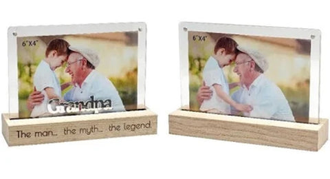 Grandpa Dual View Photo Frame 4x6