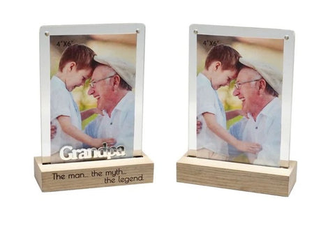 Grandpa Dual View Photo Frame 6x4
