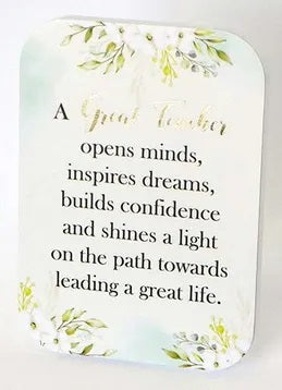 Great Teacher Gratitude Plaque