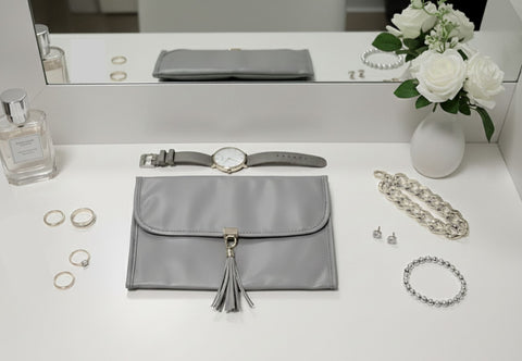 Grey Jewellery Travel Case