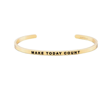 MantraBand Make Today Count Gold