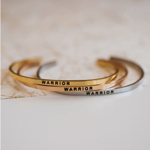 MantraBand Warrior Gold Bangle