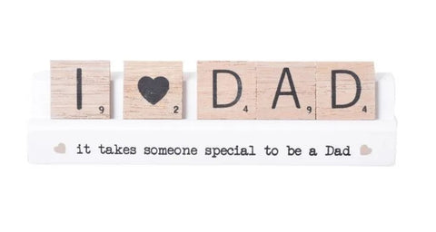 Dad Scrabble Table Plaque