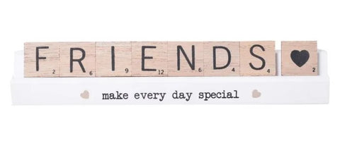 Friends Scrabble Table Plaque