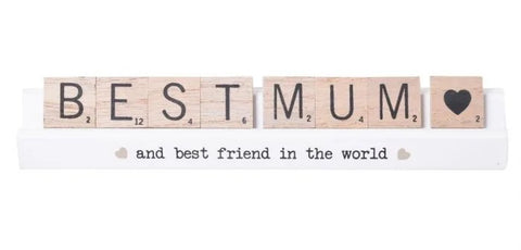 Mum Scrabble Table Plaque