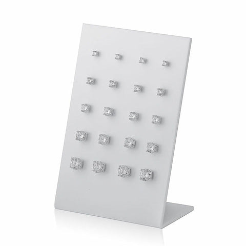 Sterling Silver Cubic Zirconia Round Stud Earrings