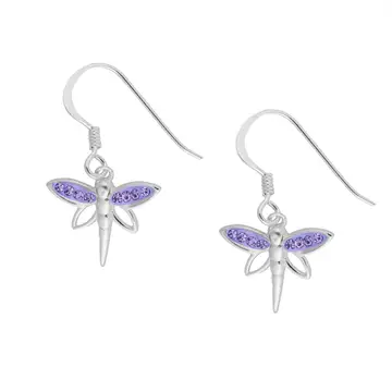 Tanzanite Dragonfly Earrings