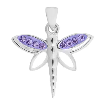 Tanzanite Dragonfly Pendant Necklace
