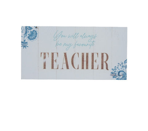 Sentiment Plaque Teacher Favourite
