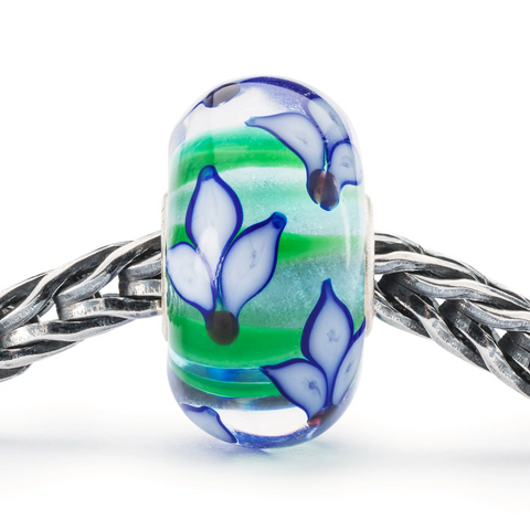 Trollbeads Blue Iris Bloom Bead TGLBE-20384