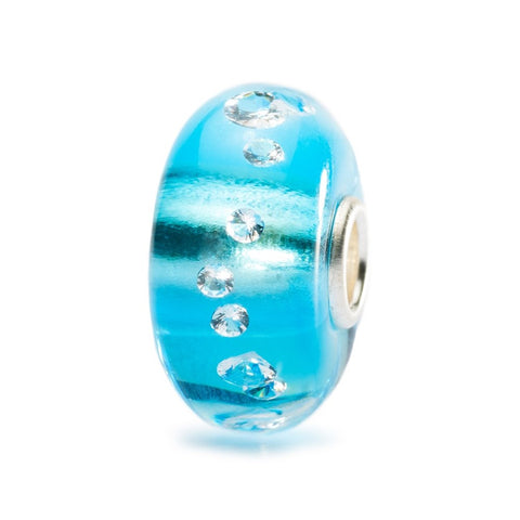 Trollbeads The Diamond Bead Ice Blue TGLBE-00040