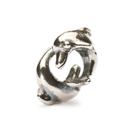 Trollbeads Playing Dolphins Bead Silver TAGBE-00233