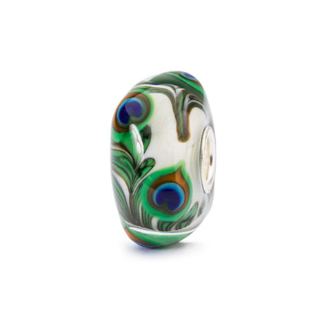 Trollbeads Prehnite Peacock Bead TGLBE-10420