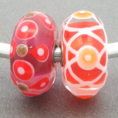 Trollbeads Red Jumbo Unique Duo
