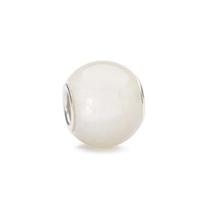 Trollbeads Round White Moonstone Bead TSTBE-00017