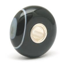 Trollbeads Striped Black Onyx Bead