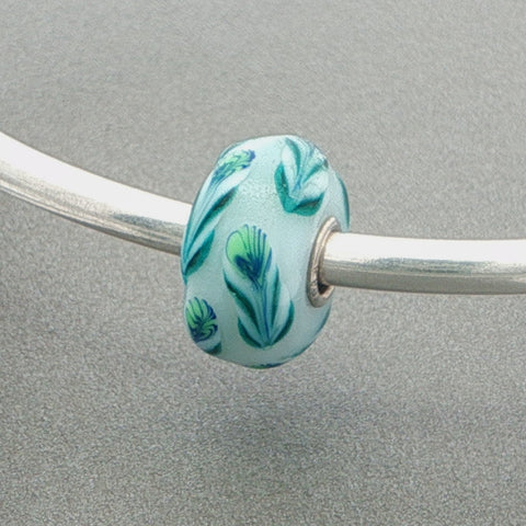 Trollbeads Opaque Ferns Unique Single