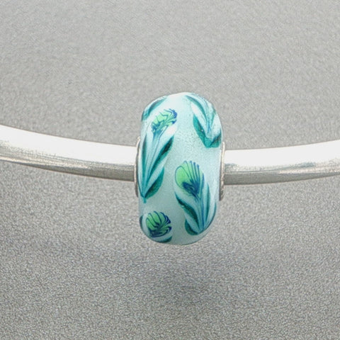 Trollbeads Opaque Ferns Unique Single