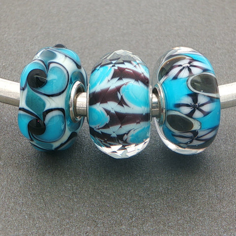 Trollbeads Azure Bows Unique Single