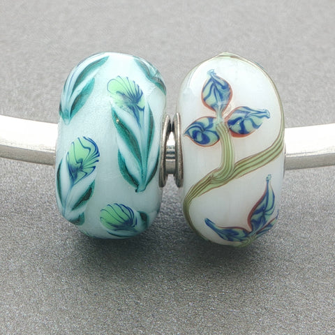 Trollbeads Opaque Garden Unique Duo
