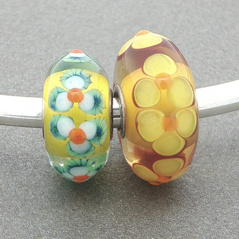 Trollbeads Spring Blossoms Unique Duo