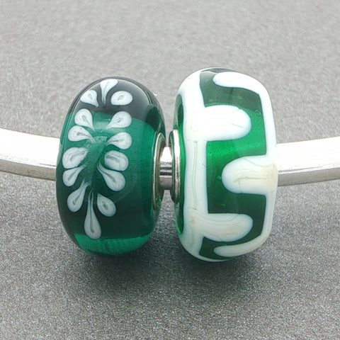 Trollbeads Smiling Fern Unique Duo