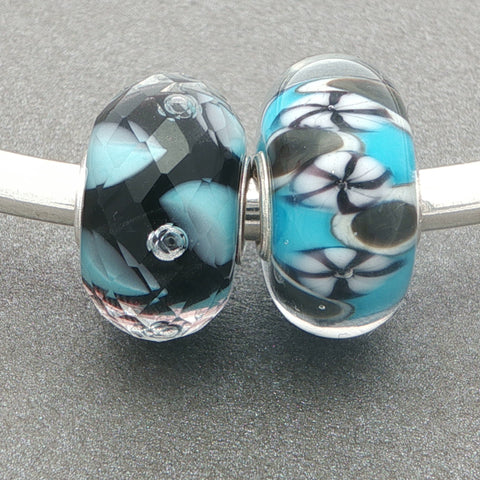 Trollbeads Bubbling Fans Unique Duo