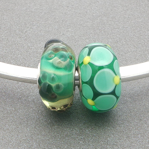 Trollbeads Pawed Petals Unique Duo