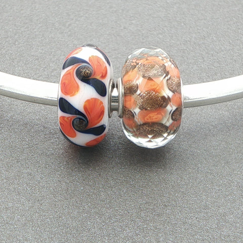 Trollbeads Orange Fields Unique Duo
