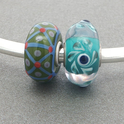 Trollbeads Cross Eyed Unique Duo