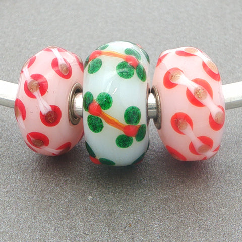 Trollbeads Holly Vine Unique Trio