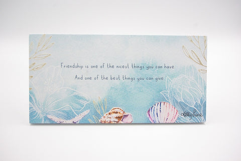 Turtle Cover Friendship Sentiment Plaque